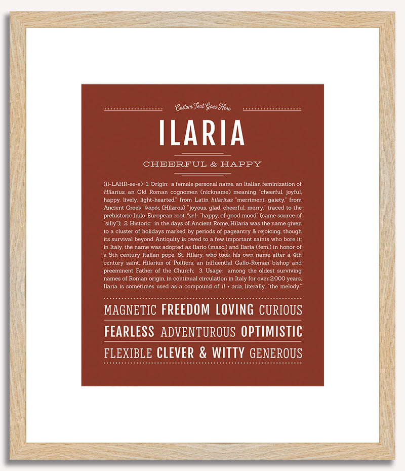 Ilaria | Name Art Print