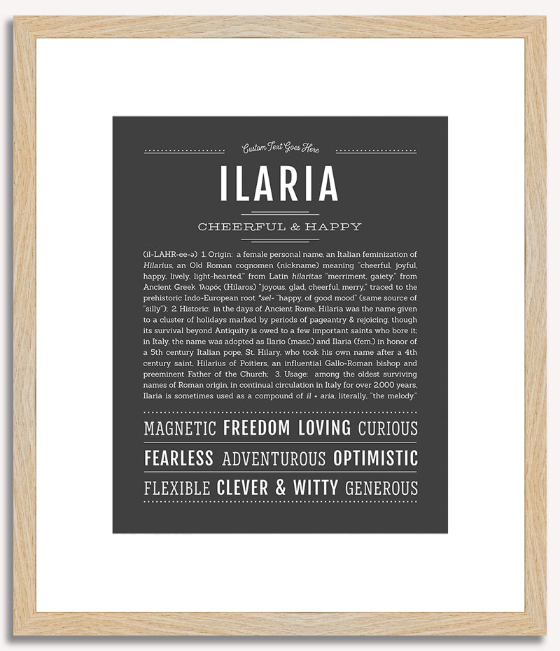 Ilaria | Name Art Print