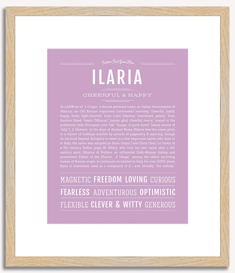 Ilaria | Name Art Print