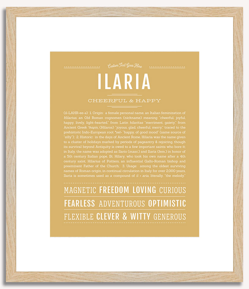 Ilaria | Name Art Print