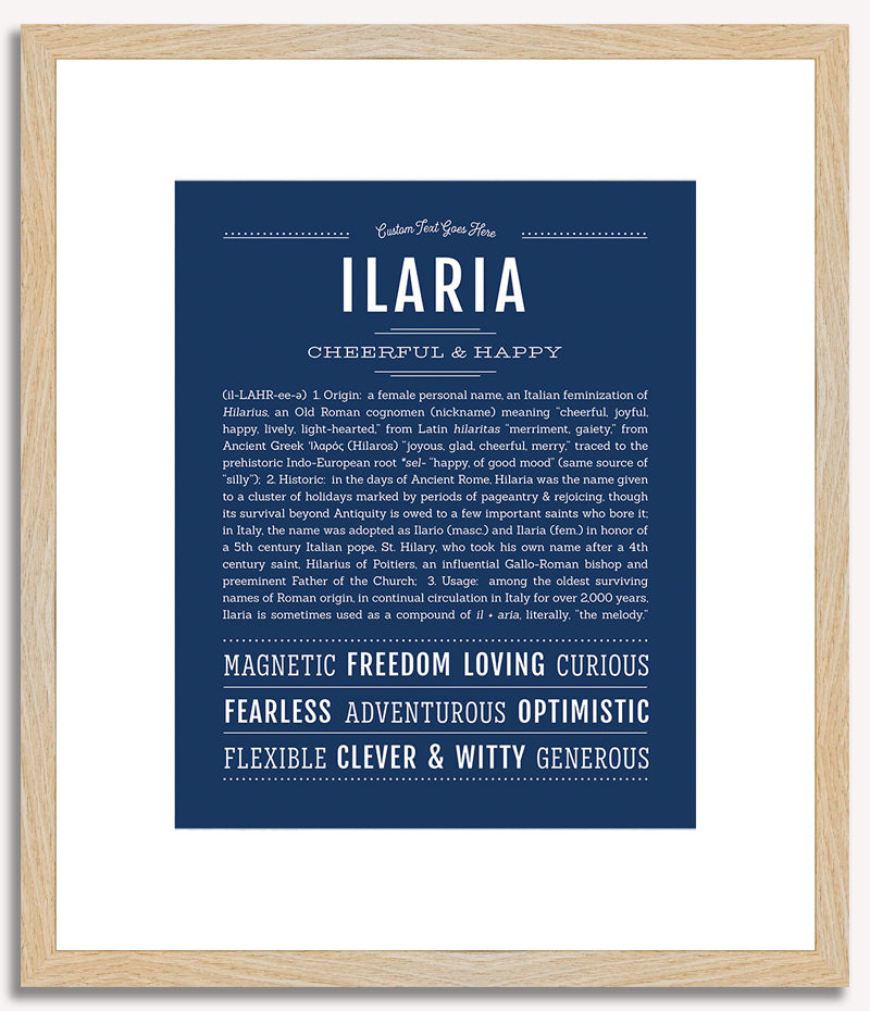 Ilaria | Name Art Print