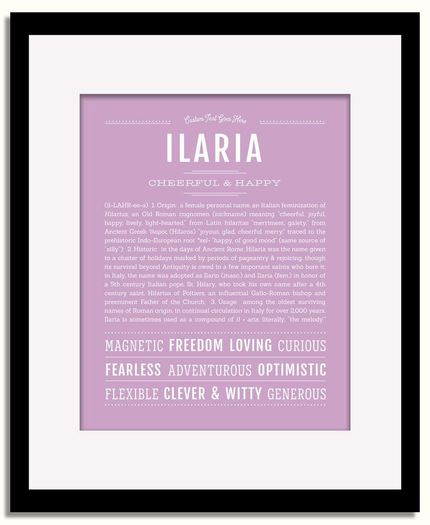 Frame Options | Lilac | Black Frame, Matted