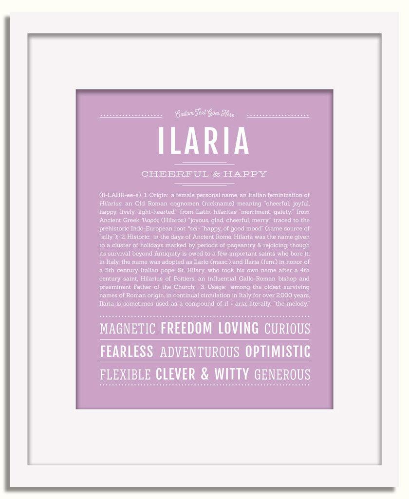 Frame Options | Lilac | White Frame, Matted