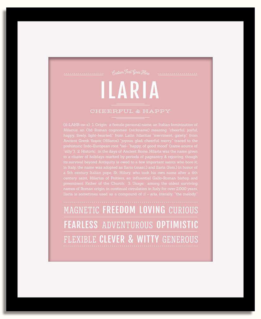 Frame Options | Dusty Rose | Black Frame, Matted