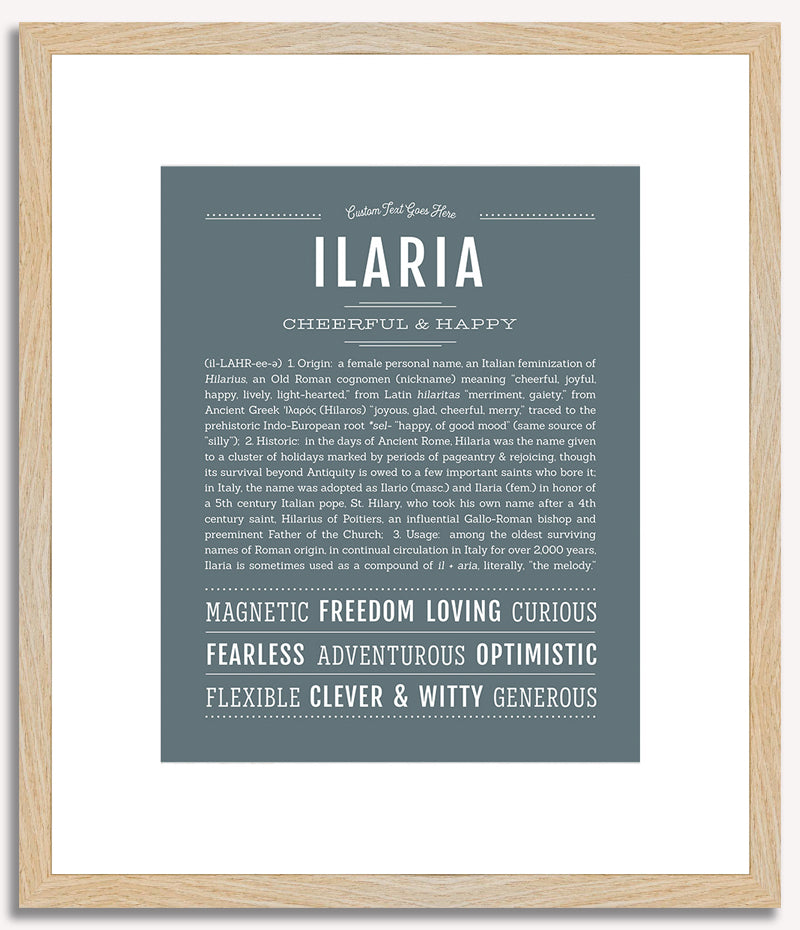 Ilaria | Name Art Print