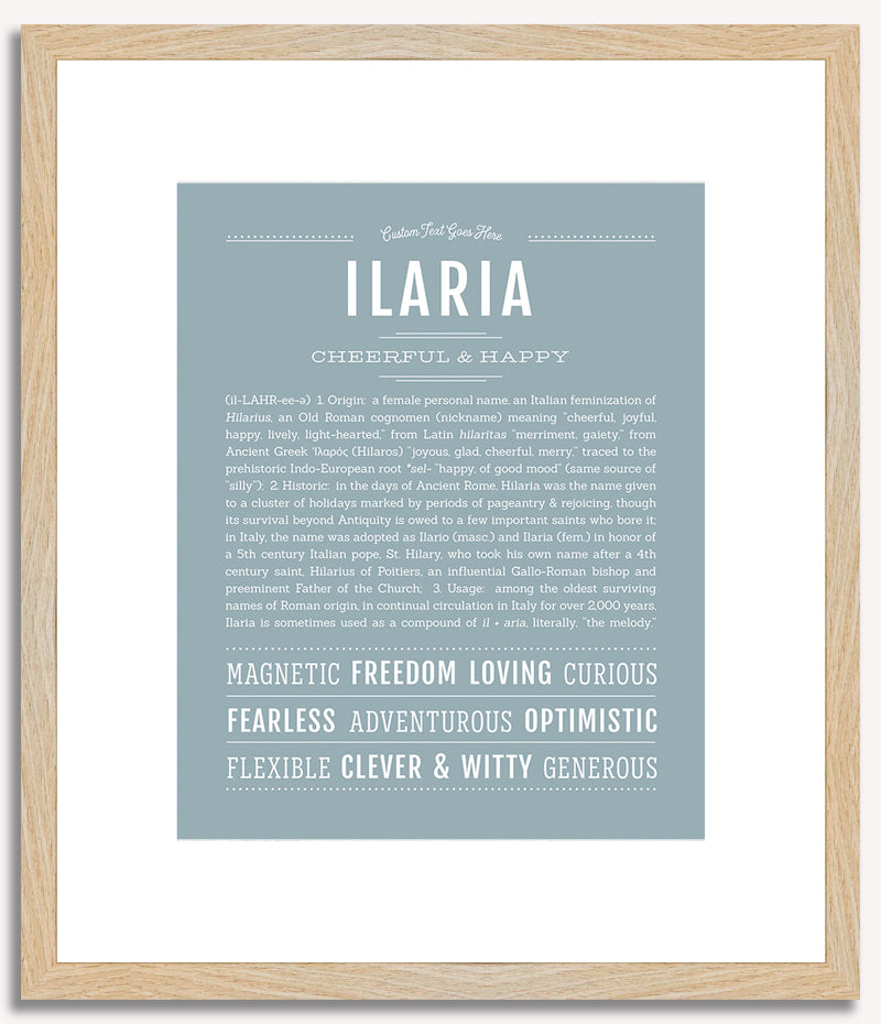 Ilaria | Name Art Print