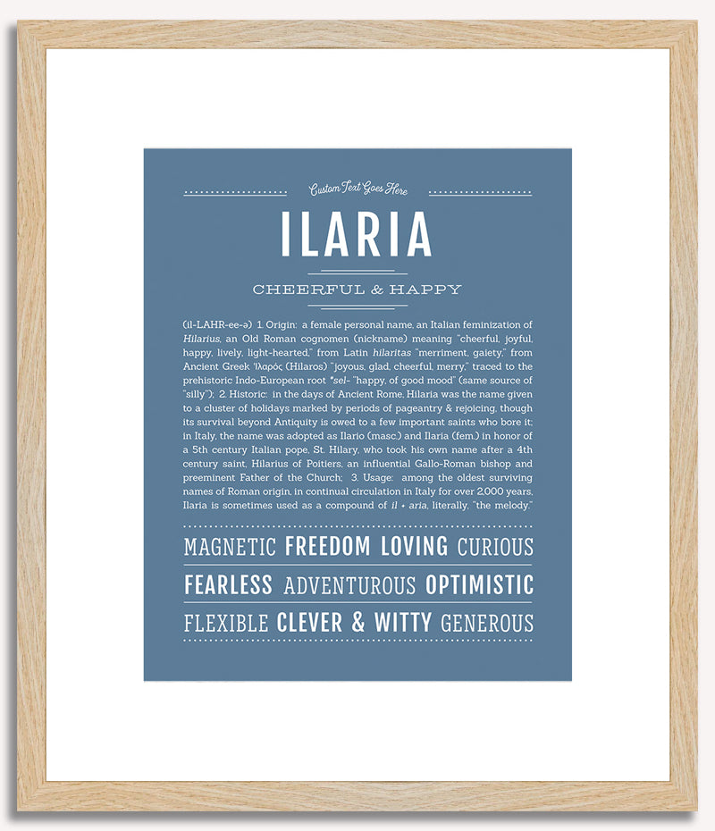 Ilaria | Name Art Print