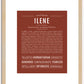 Ilene | Name Art Print