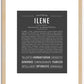 Ilene | Name Art Print