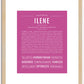 Ilene | Name Art Print