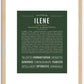 Ilene | Name Art Print