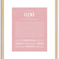 Ilene | Name Art Print