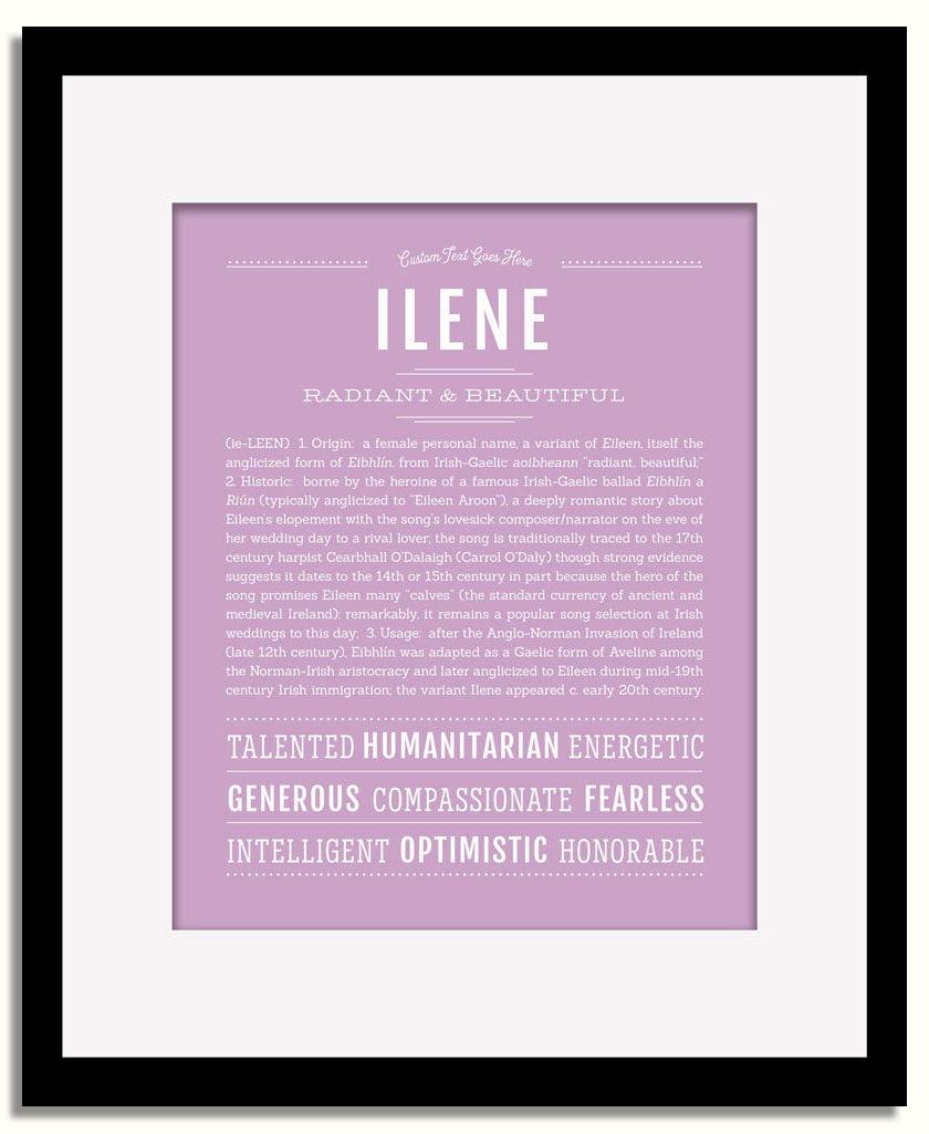 Frame Options | Lilac | Black Frame, Matted