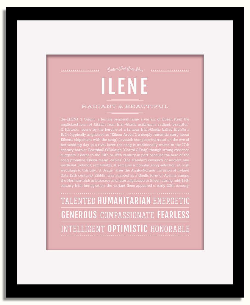 Frame Options | Dusty Rose | Black Frame, Matted