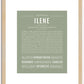 Ilene | Name Art Print