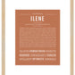 Ilene | Name Art Print