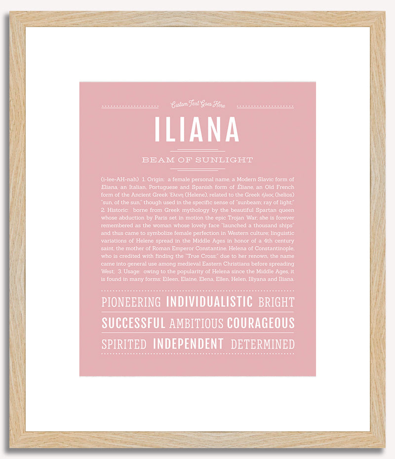 Iliana | Name Art Print