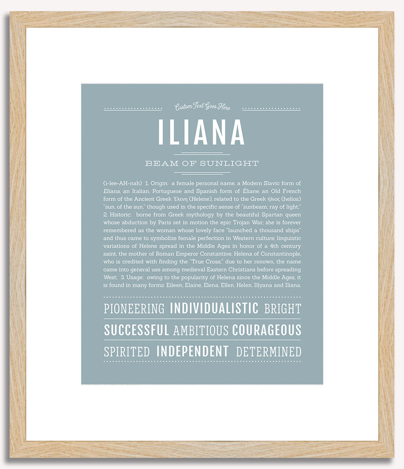 Iliana | Name Art Print