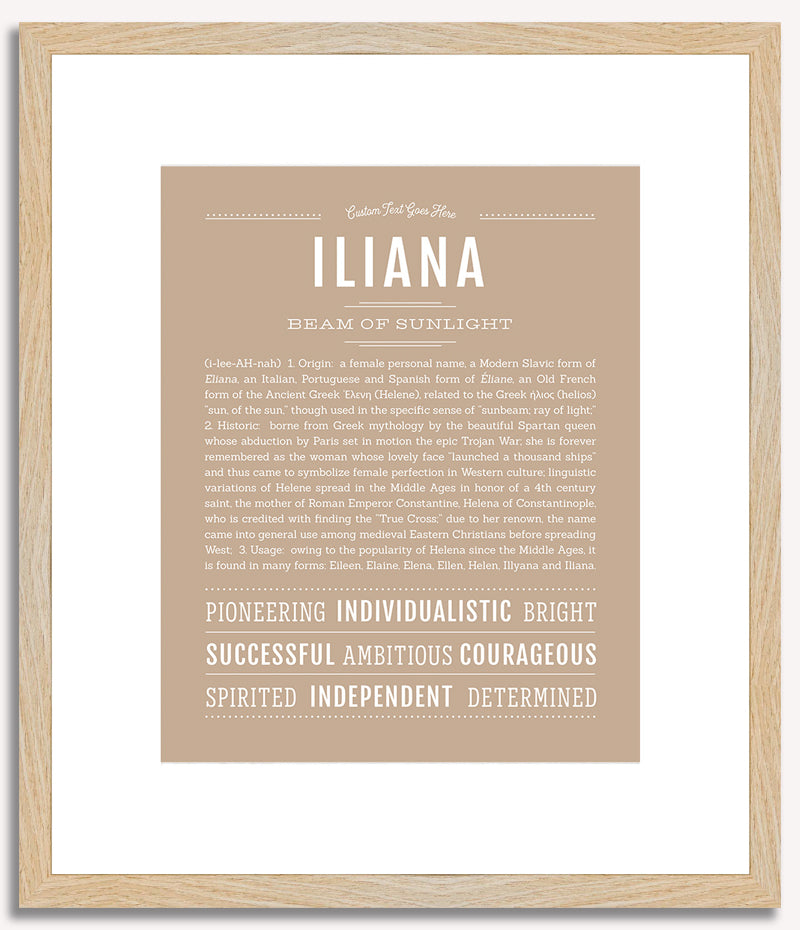 Iliana | Name Art Print