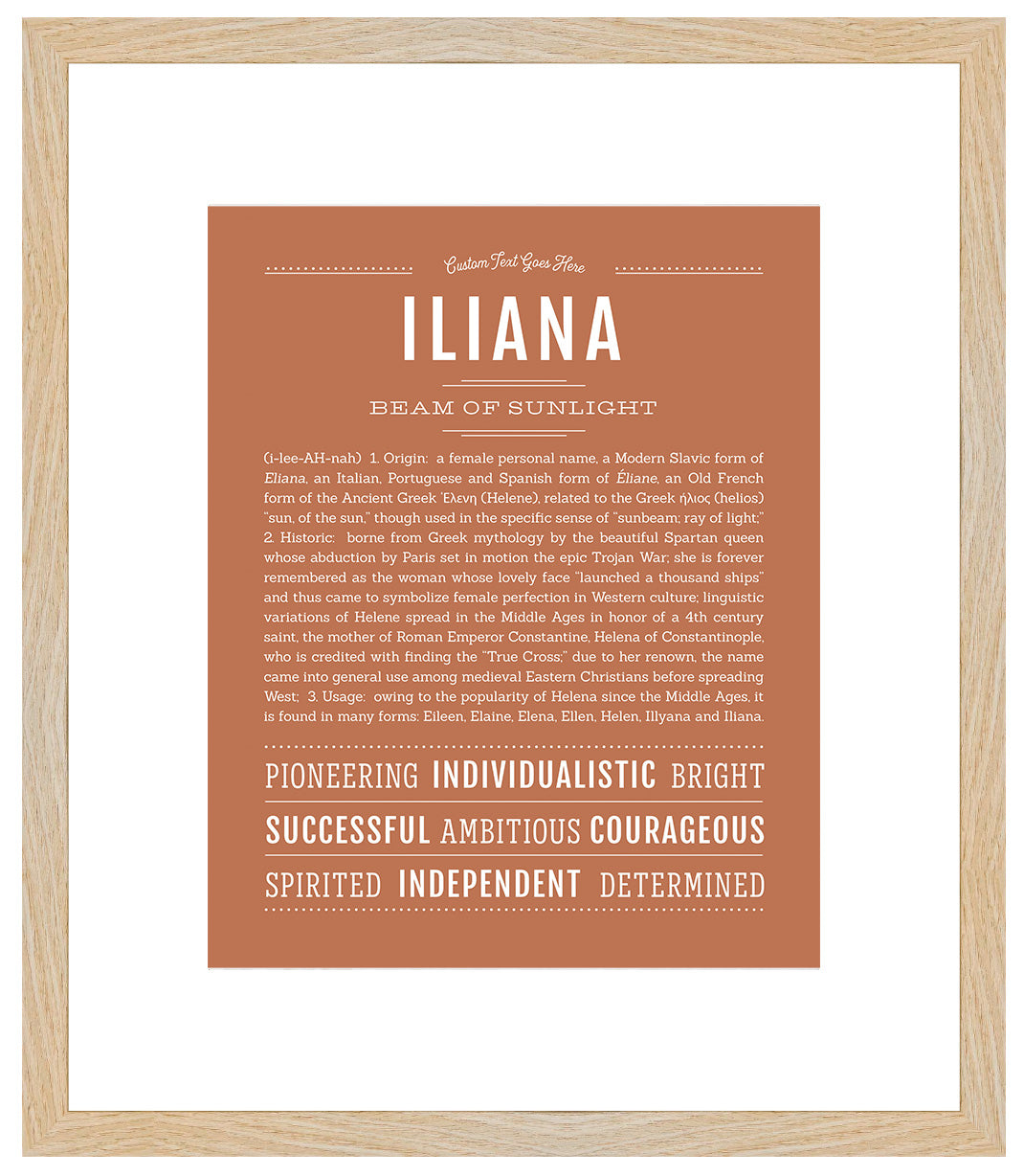 Iliana | Name Art Print