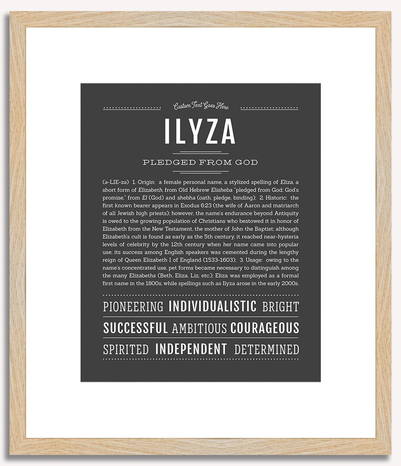 Ilyza | Name Art Print