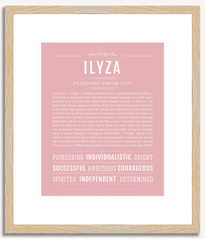 Ilyza | Name Art Print