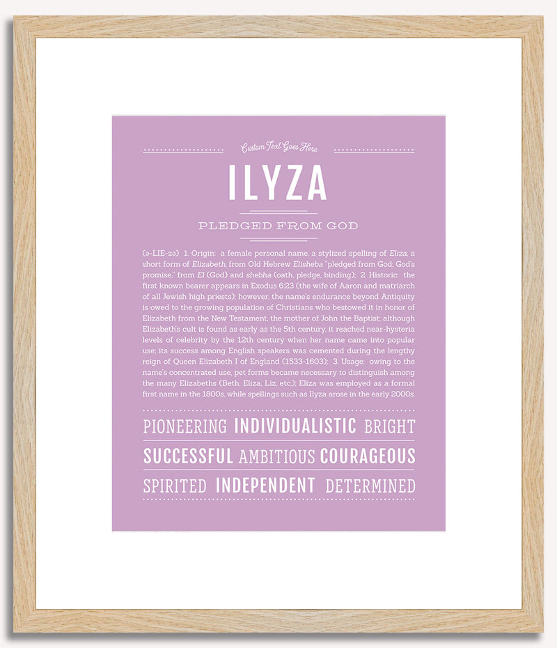 Ilyza | Name Art Print