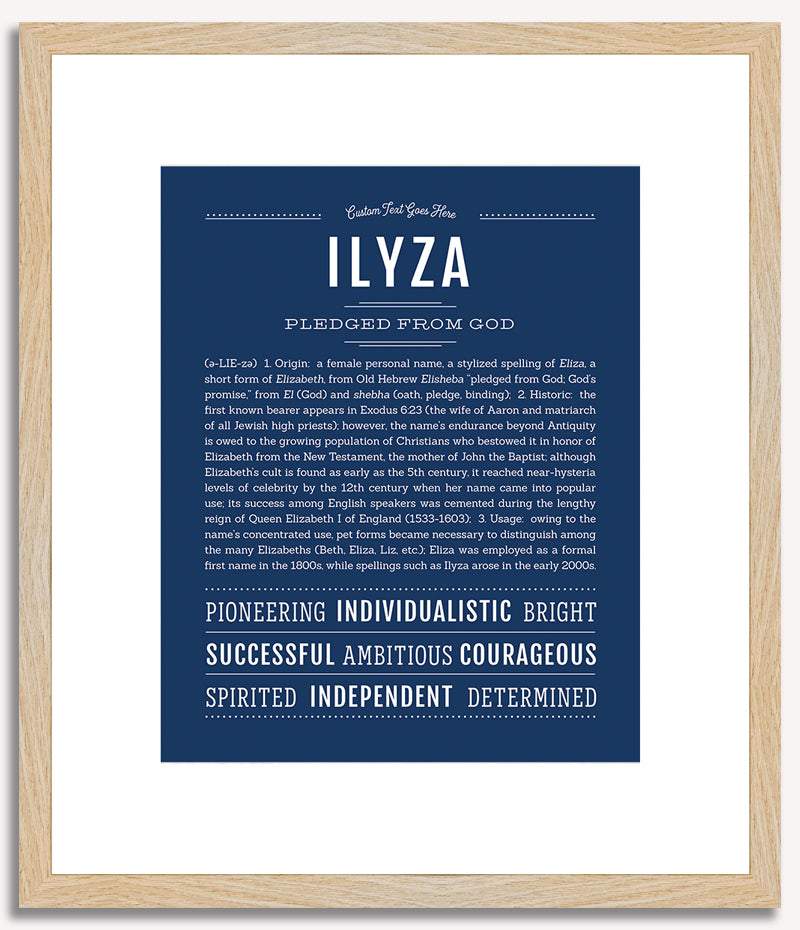 Ilyza | Name Art Print