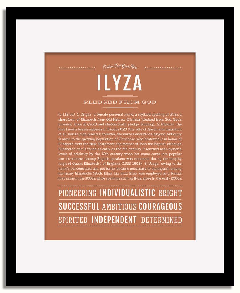 Frame Options | Terra Cotta | Black Frame, Matted