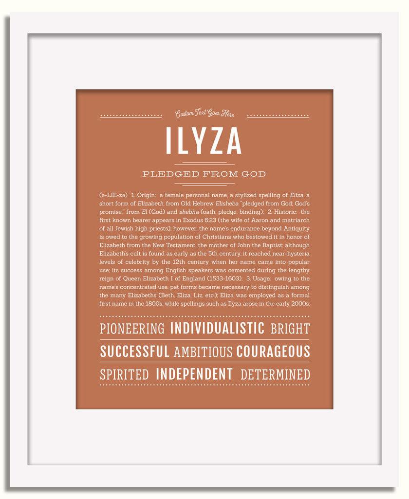 Frame Options | Terra Cotta | White Frame, Matted