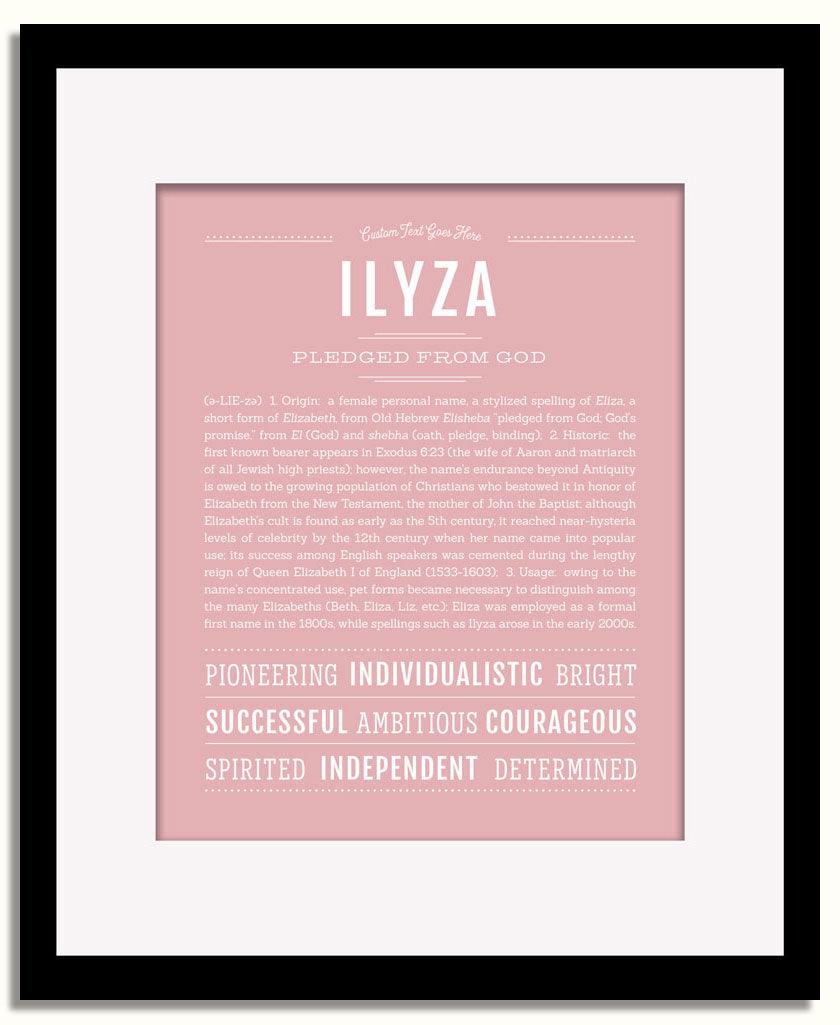 Frame Options | Dusty Rose | Black Frame, Matted