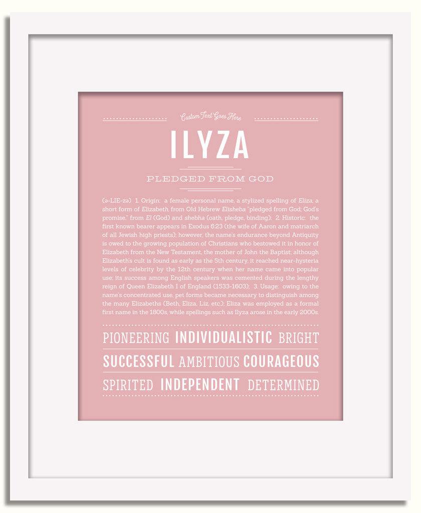 Frame Options | Dusty Rose | White Frame, Matted