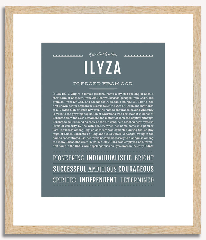 Ilyza | Name Art Print