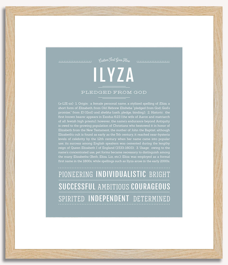 Ilyza | Name Art Print