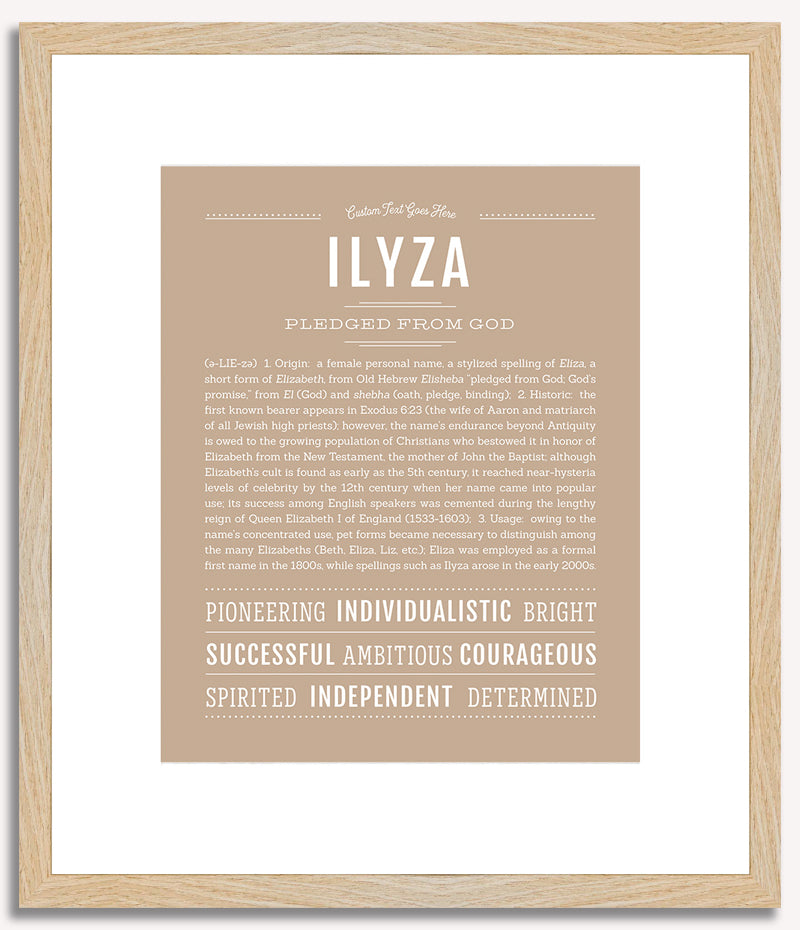 Ilyza | Name Art Print