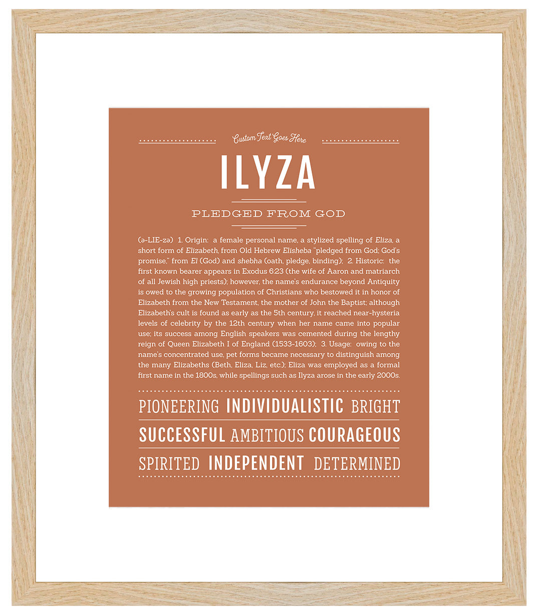 Ilyza | Name Art Print