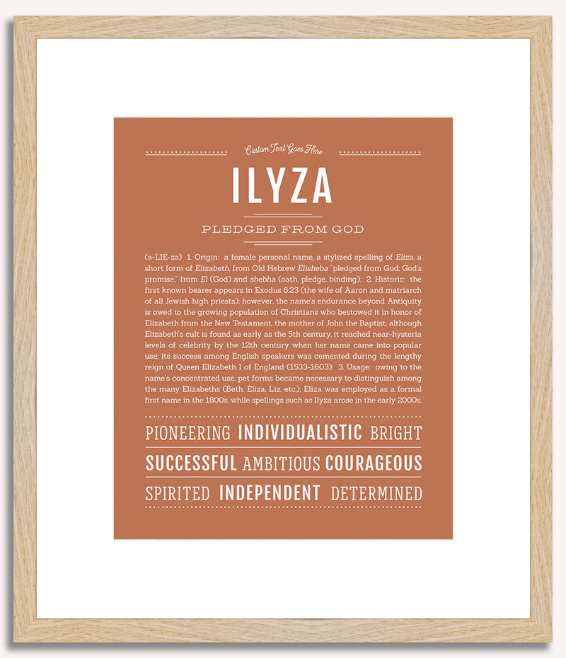 Ilyza | Name Art Print