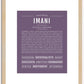 Imani | Name Art Print