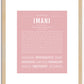 Imani | Name Art Print