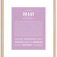 Imani | Name Art Print