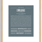 Imani | Name Art Print