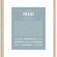 Imani | Name Art Print