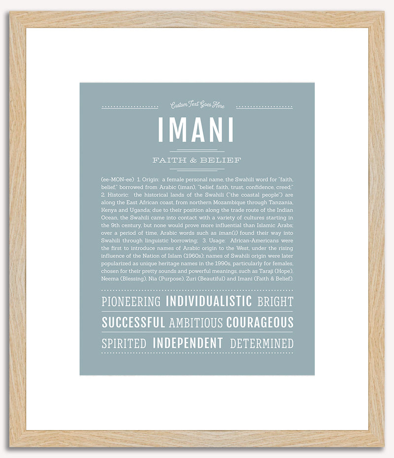 Imani | Name Art Print