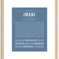 Imani | Name Art Print