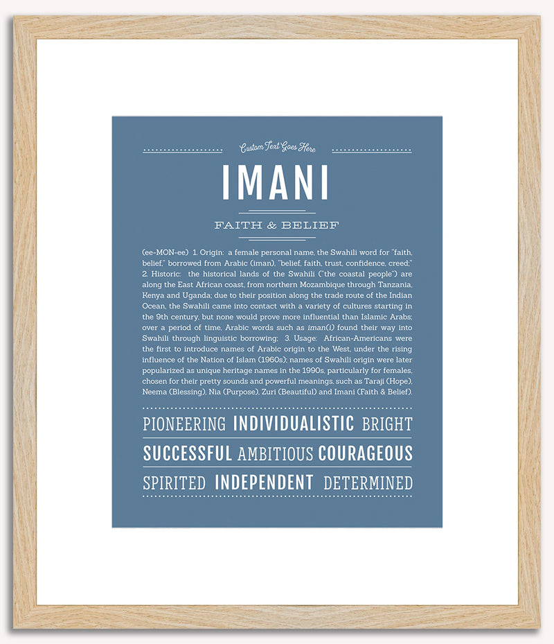 Imani | Name Art Print