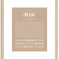 Imani | Name Art Print