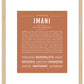 Imani | Name Art Print