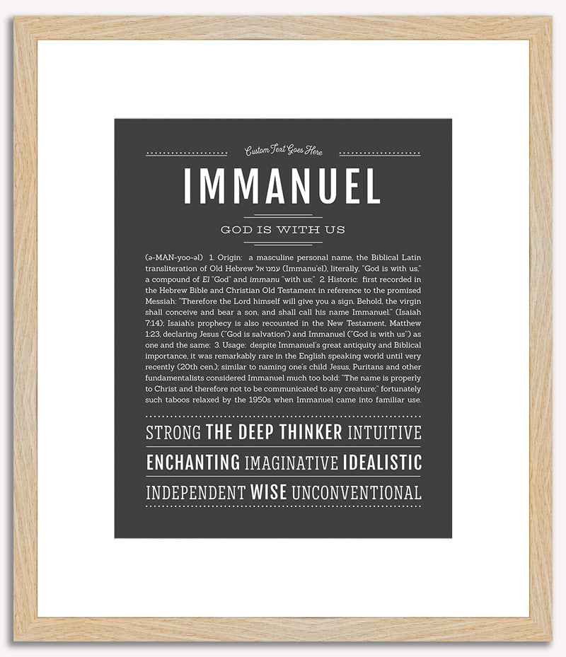 Immanuel | Name Art Print