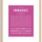 Immanuel | Name Art Print