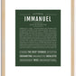 Immanuel | Name Art Print